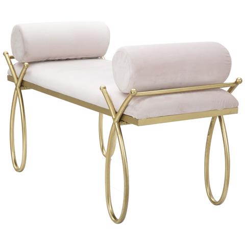 Panca Mf301 - Rosa - Metallo - 112,5x49x53 Cm - Foto 2