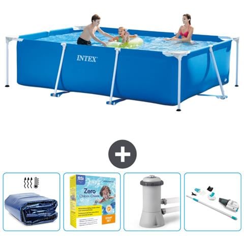Piscina Fuori Terra - Rettangolo - 300x200x75 Cm - Blu - Include Accessori Coordinati Cb12 - Foto 1
