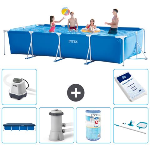 Piscina Fuori Terra - Rettangolo - 450x220x84 Cm - Blu - Include Accessori Coordinati A265 - Foto 1