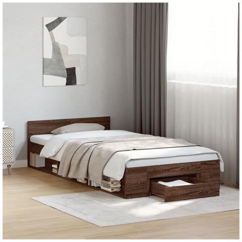 Giroletto Cassetto Rovere Marrone 75x190 Cm Legno Multistrato - Foto 8