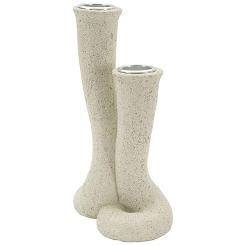 Portacandela Mf750 - Beige - Poliresina - 10x6,5x17,5 Cm - Foto 2