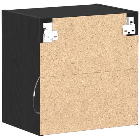 Mensola Galleggiante 2 pz Nero Rovere 40x28,5x40 cm Legno Ingegnerizzato - Foto 9