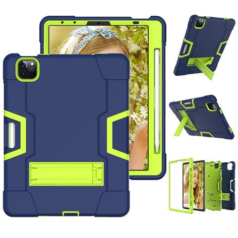 Custodia Per Ipad Pro 12.9"" Con Supporto E Alloggiamento Per Stilo Blu Navy - Foto 2