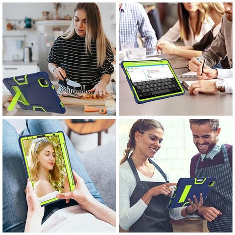 Custodia Per Ipad Pro 12.9"" Con Supporto E Alloggiamento Per Stilo Blu Navy - Foto 4
