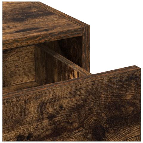 Toeletta a muro Rovere affumicato 60x40x70 cm - Foto 9