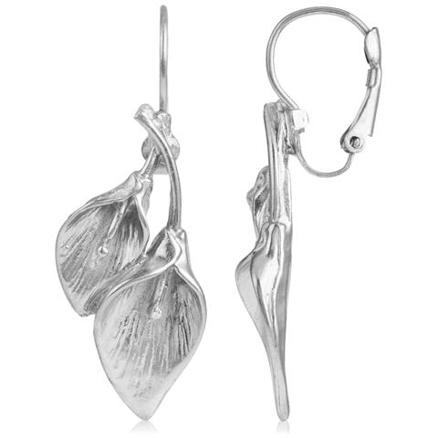 Doppio Ciondolo Calla In Argento - Foto 1