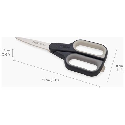 Forbici Taglierine Cutplus™, Acciaio Inossidabile Giapponese, Per Tagliare Carta, Tessuto E Altro, Design Ergonomico Con Impugnature In Gomma, Grigio - Foto 2