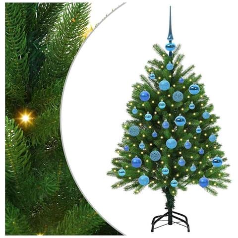 Albero di Natale con 150 LED con supporto Verde 120 cm PE - Foto 1