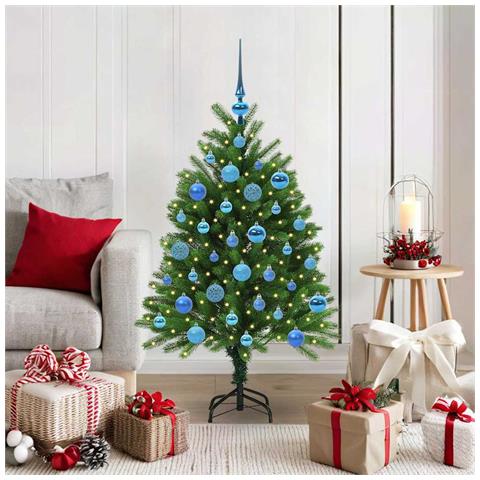 Albero di Natale con 150 LED con supporto Verde 120 cm PE - Foto 2
