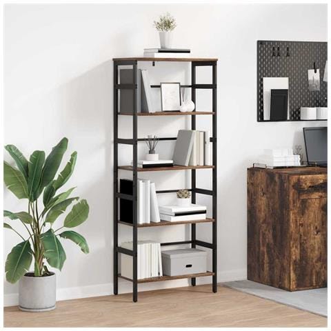 Libreria Rovere fumé 60 x 29,5 x 149 cm Legno multistrato - Foto 2