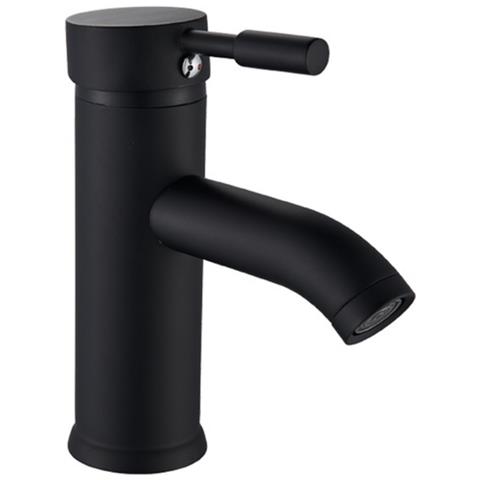 Rubinetto per lavabo da bagno, Blackswan, tipo M94, modello nero opaco, misura 16,6 cm - Foto 1