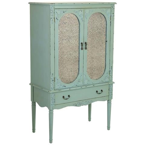 Armadio In Legno Blu 80x42x140h - Foto 1