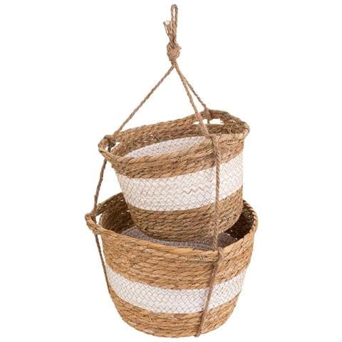 2 Cestini Sospesi Marroni - Foto 1