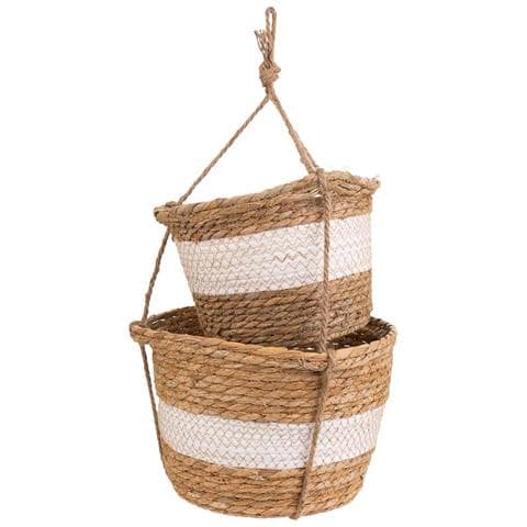 2 Cestini Sospesi Marroni - Foto 2
