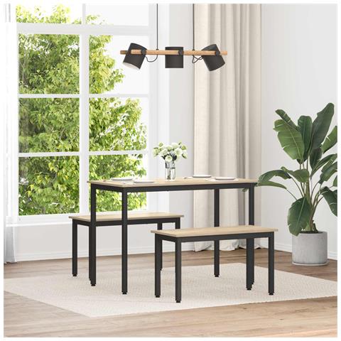 panchina Sonoma 80 x 35 x 45 cm Legno multistrato - Foto 2