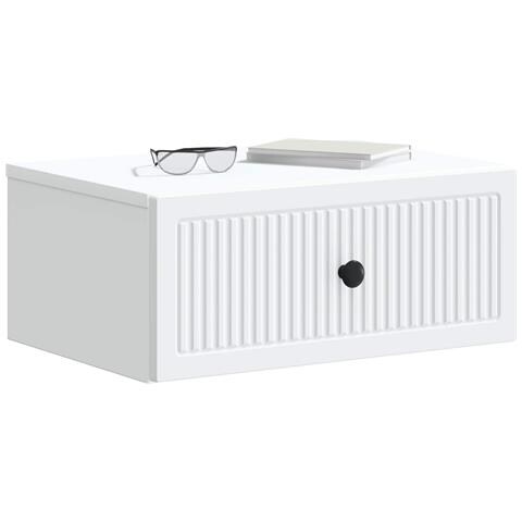 Armadio da Notte con cassetto 2 pcs Bianco 49 x 34,5 x 20 cm - Foto 2