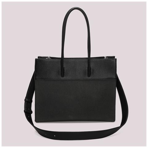 borsa tote con charm e cuore NERO - Foto 2