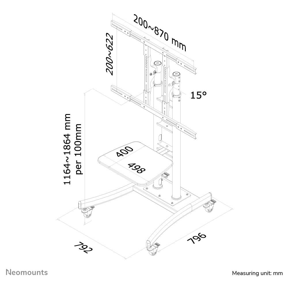 PLASMA-M2000E Mobiletto Portatile per TV - Foto 9