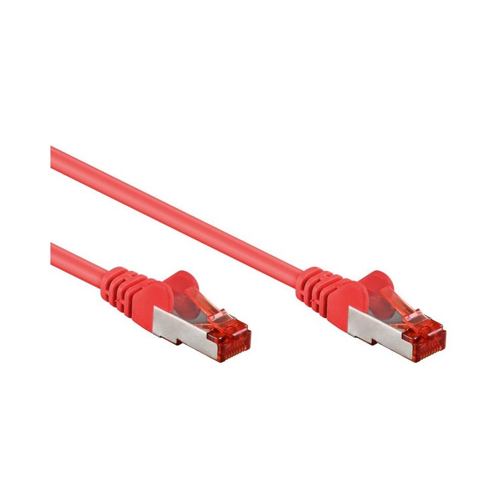 ICOC CCA6F-020-RE - Cavo di rete Patch in CCA Schermato Cat. 6 Rosso F / UTP 2 m Bulk - Foto 2