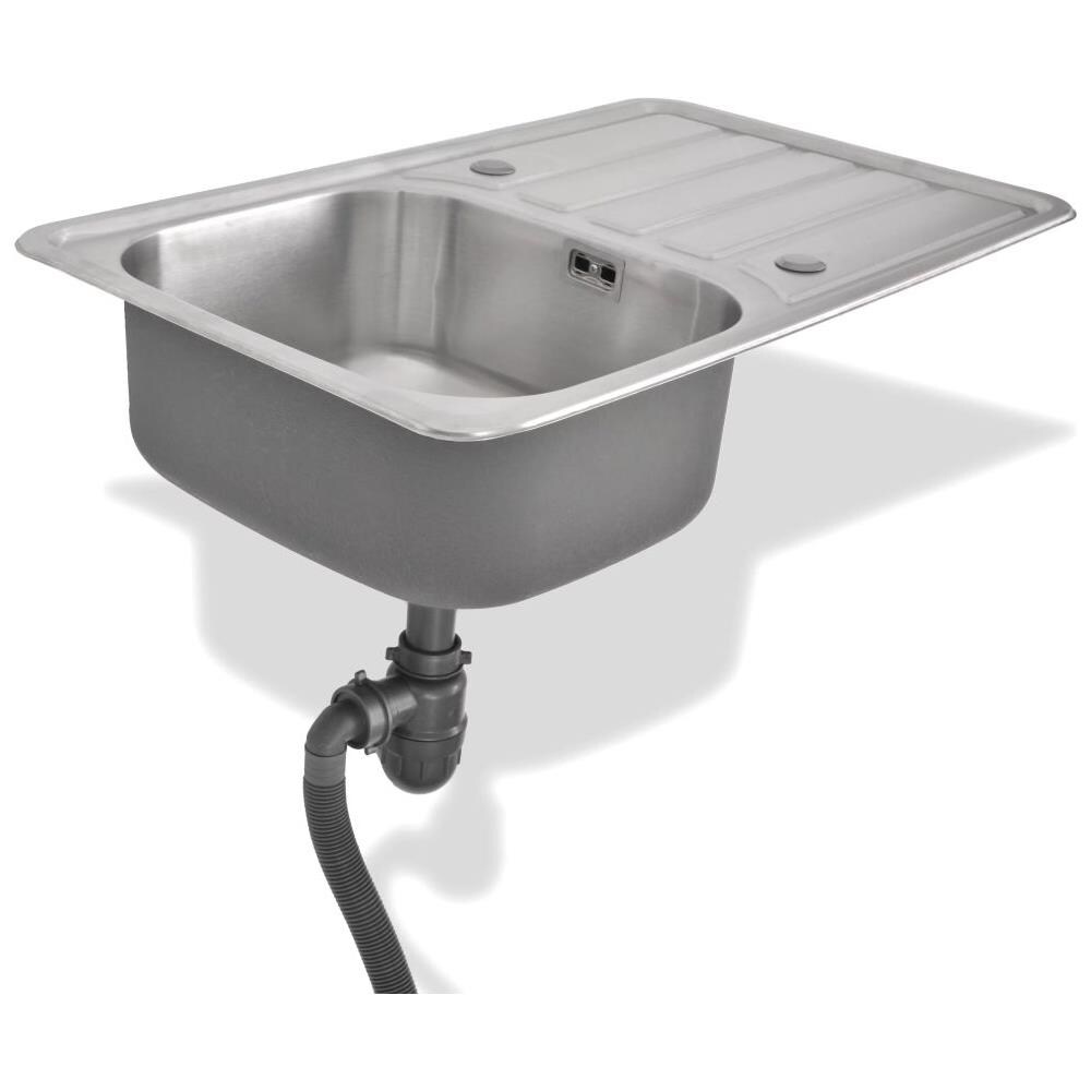 VIDAXL - Lavello Da Cucina Con Scarico E Sifone In Acciaio Inox - ePRICE VIDAXL - Lavello Da Cucina Con Scarico E Sifone In Acciaio Inox - ePRICE