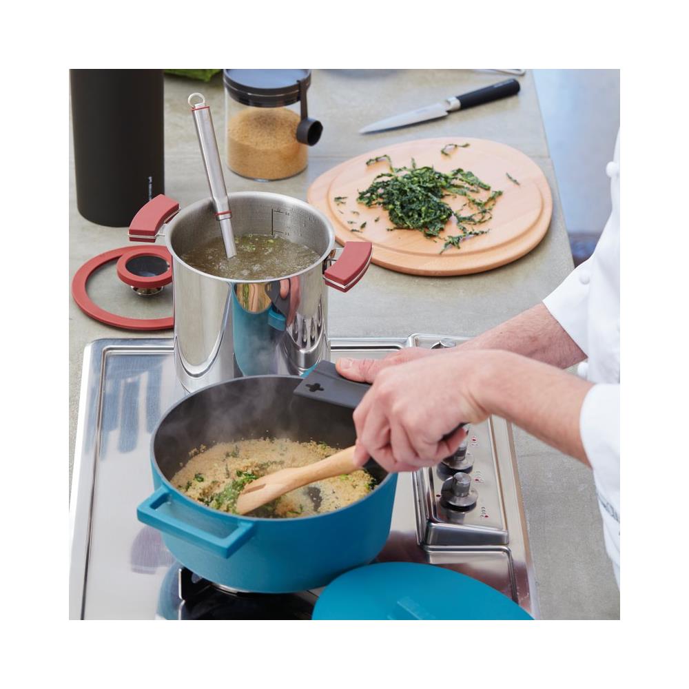 Pentola Alta Cm 16 12 O'clock Red Inox - Foto 2