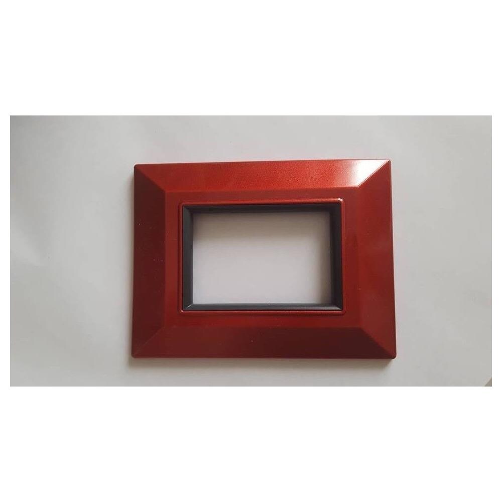 Placca Placchetta Placchette Compatibili Per Serie Axolute Sq Colorate - Rosso Metallizzato 7 - Foto 1