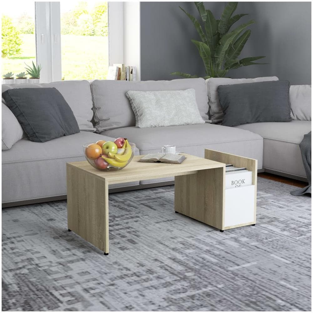 VIDAXL - Tavolino Salotto Rovere Sonoma 90x44,5x45 Cm Legno