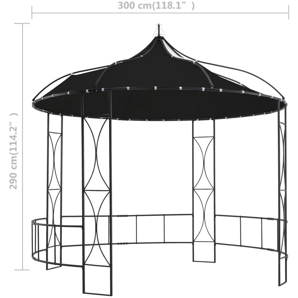 Gazebo 300x290 Cm Antracite Rotondo - Foto 12