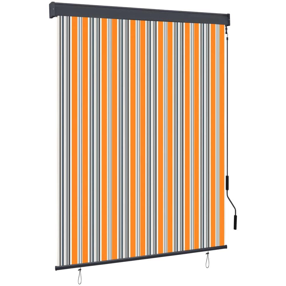 Tenda A Rullo Per Esterni 140x250 Cm Giallo E Blu - Foto 1