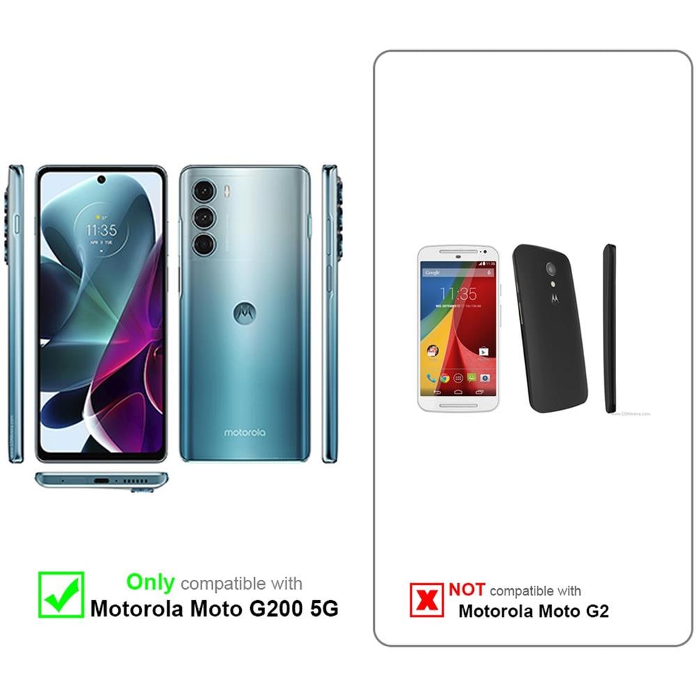 Pellicola Di Armatura Compatibile Con Motorola Moto G200 5g In Elevata Trasparenza - Vetro Temperato (tempered) Di Protezione Del Display In Durezza 9h Con 3d Touch - Foto 2