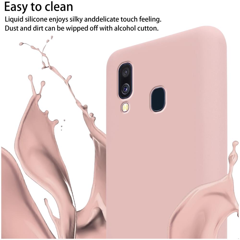 Catena Di Telefoni Cellulari Compatibile Con Samsung Galaxy A40 In Liquid Rosa - Coperchio Di Protezione In Silicone Con Cordino Regolabile In Lunghezza - Foto 2