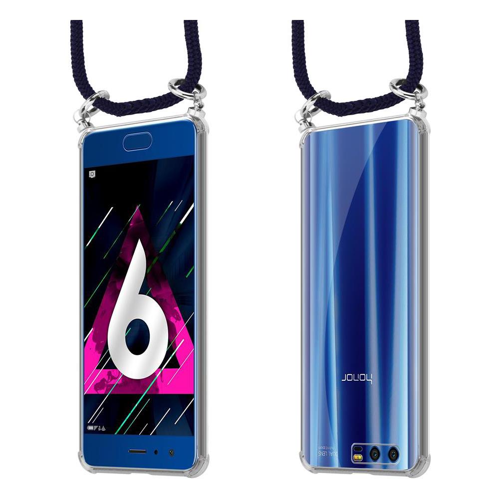 Catena Di Telefoni Cellulari Compatibile Con Honor 9 In Blu Notte - Coperchio Protettivo In Silicone Con Anelli D'argento, Cinturino In Corda E Custodia Staccabile - Foto 8
