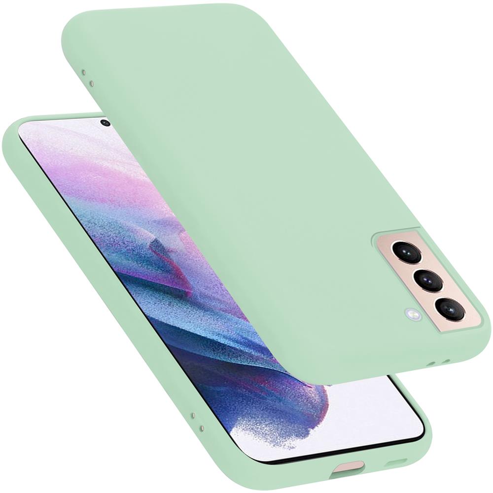 Custodia Compatibile Con Samsung Galaxy S21 Plus In Liquid Verde Chiaro - Coperchio Protettivo In Silicone Tpu Flessibile - Foto 1