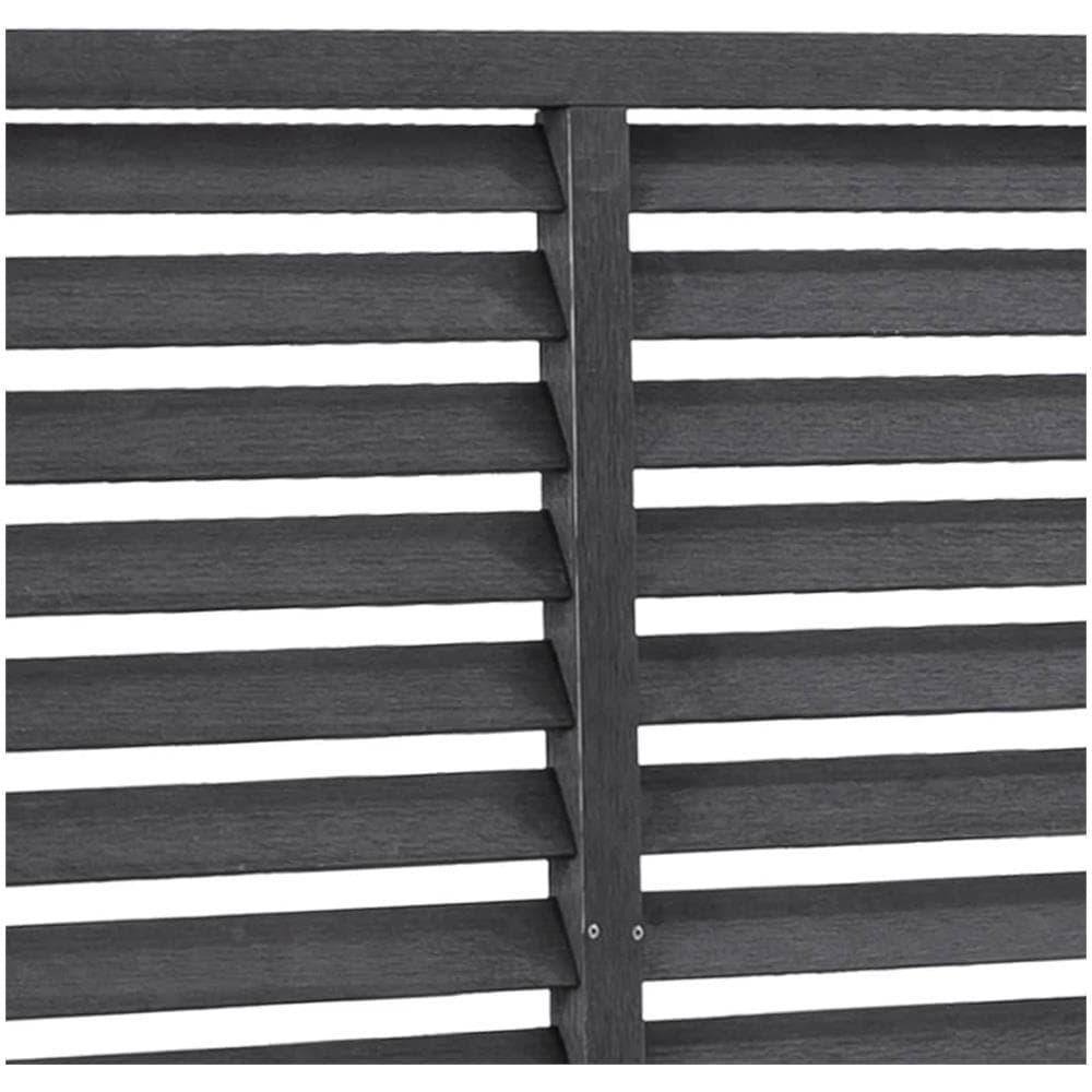 Recinzione a Persiana in WPC 180x180 cm Grigia - Foto 2