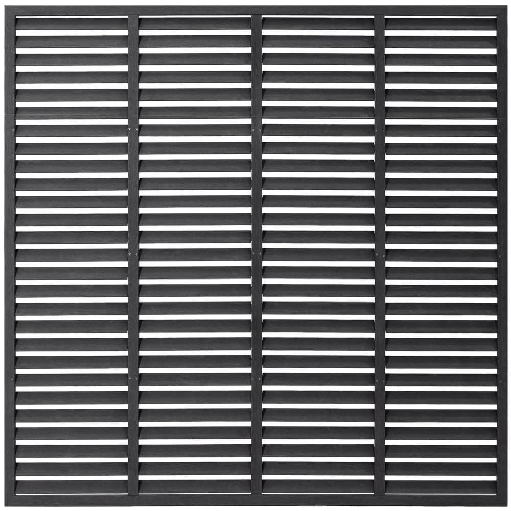 Recinzione a Persiana in WPC 180x180 cm Grigia - Foto 1