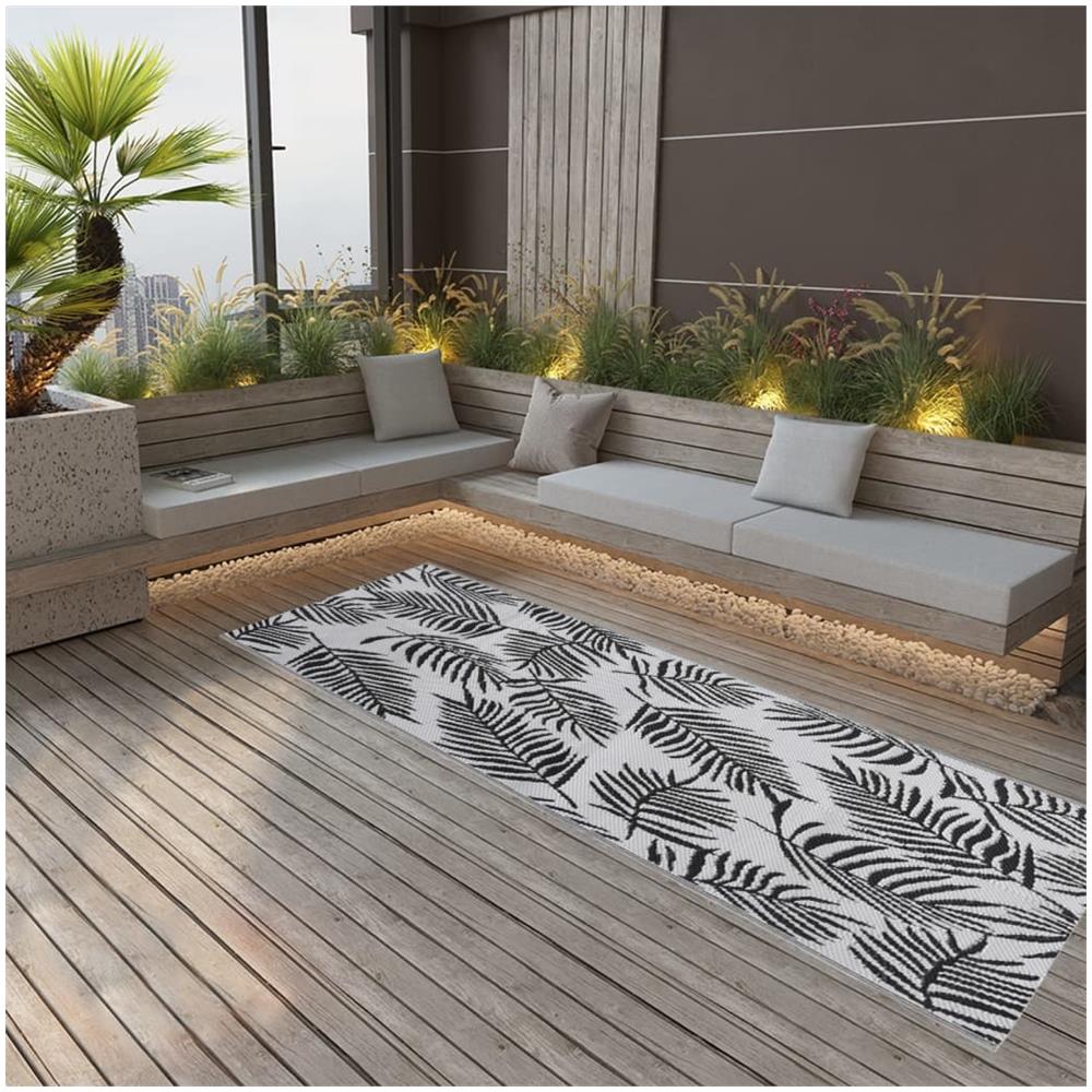 Tappeto Per Esterno Nero 80x250 Cm In Pp - Foto 1