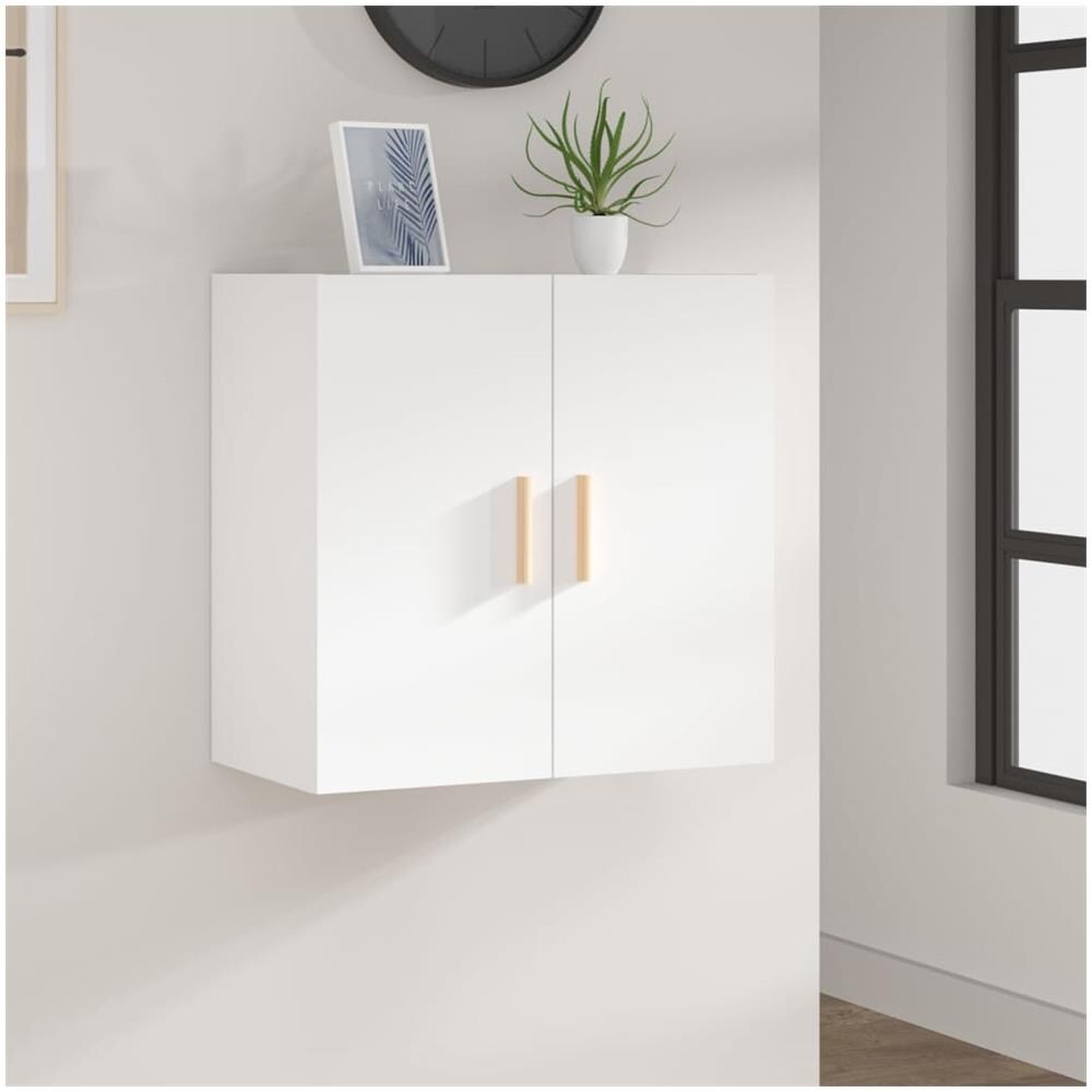 Armadietto a Muro Bianco 60x30x60 cm in Legno Multistrato - Foto 1