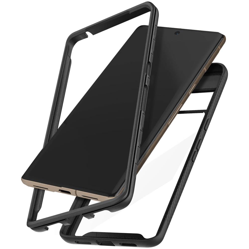 Cover Google Pixel 7 Pro Retro Plexiglass Fronte Polimero Bordo Nero - Foto 1