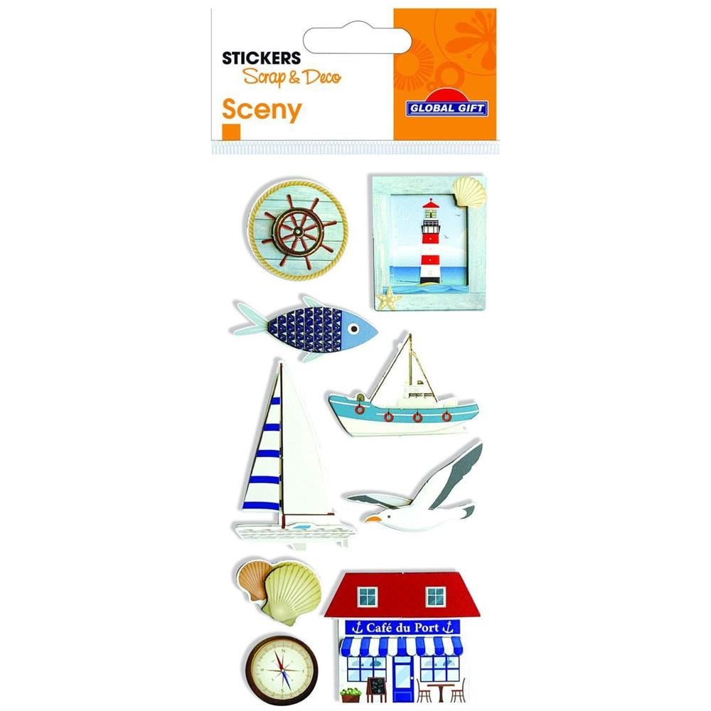 Adesivi In Rilievo Dorati - Seaside - Foto 1