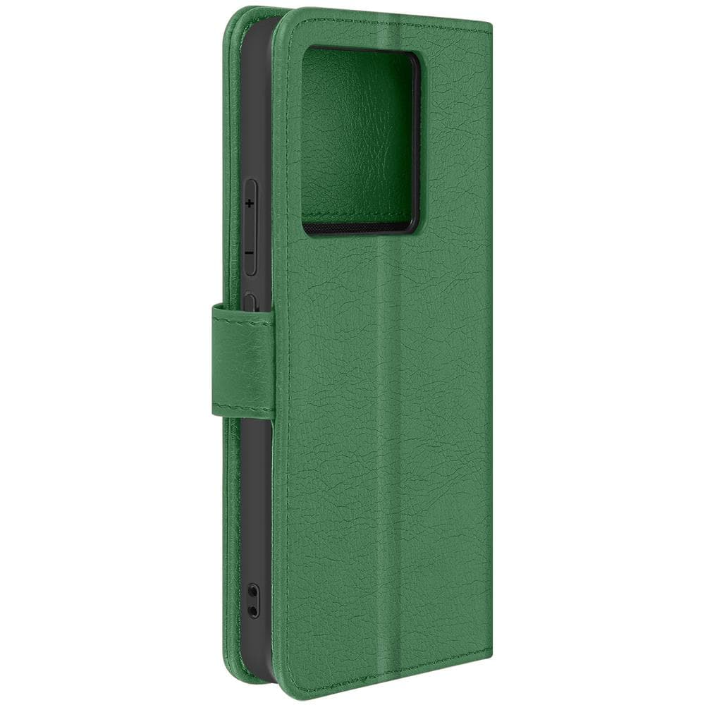 Custodia Per Xiaomi 13t E 13t Pro Copertina Portacarte Funzione Supporto Verde - Foto 1