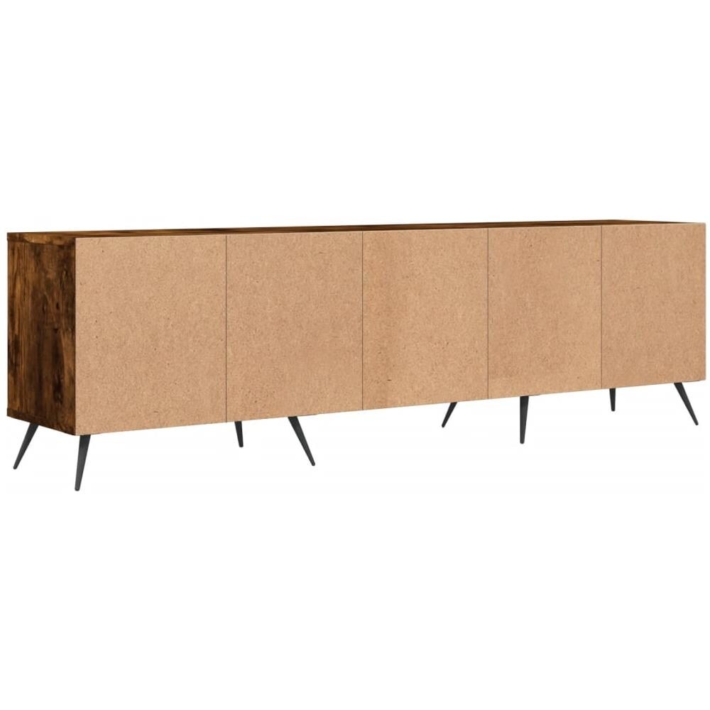 Mobile Porta Tv Rovere Fumo 150x30x44,5 Cm In Legno Multistrato - Foto 8