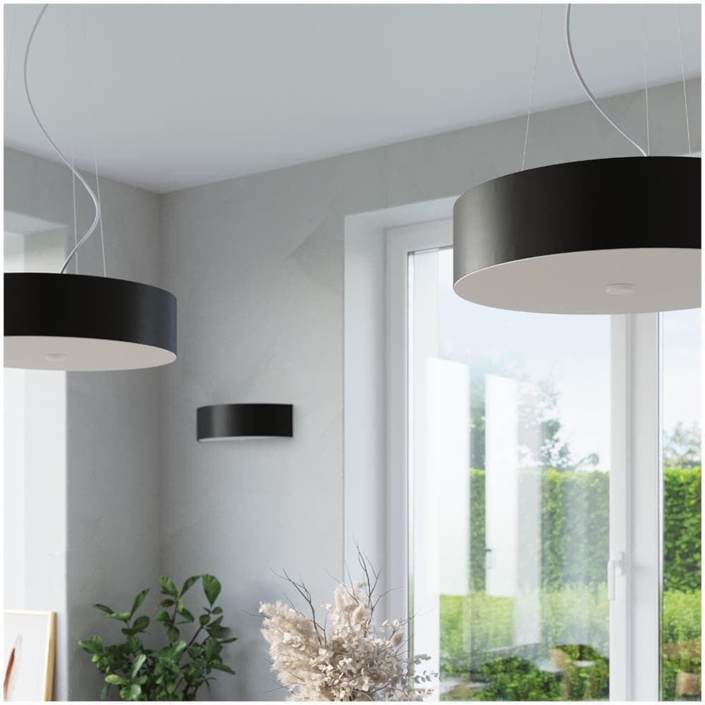 Lampada A Soffitto Skala 80 Nero Sl. 0814 - Minimalista Lampade Da Soffitto Nero 20x80x80 Cm - Foto 1