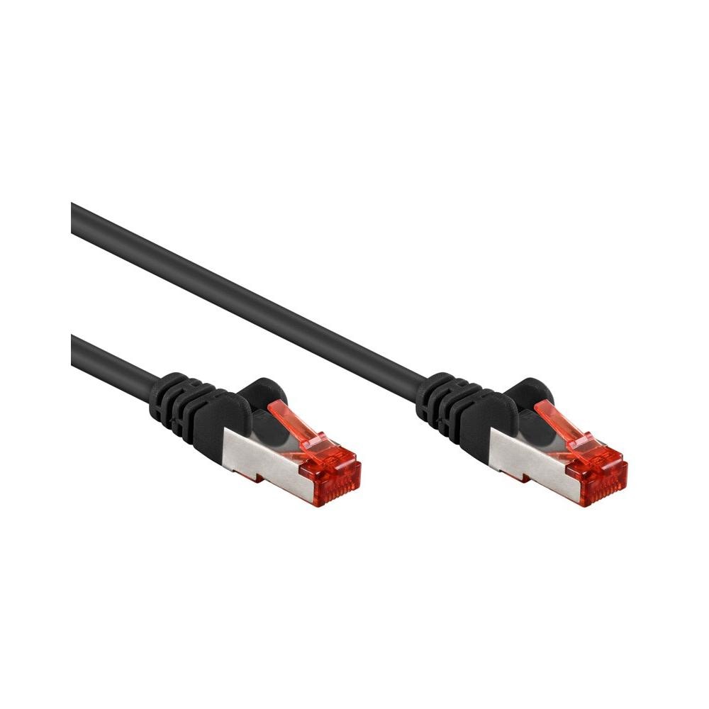 ICOC CCA6F-020-BK - Cavo di rete Patch in CCA Schermato Cat. 6 Nero F / UTP 2 m Bulk - Foto 2
