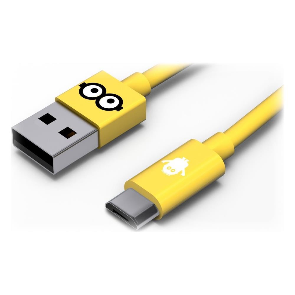 Cavo Micro USB Minions Tom per Trasmissione Dati e Ricarica 120 cm con Raccogli - Cavo - Foto 3