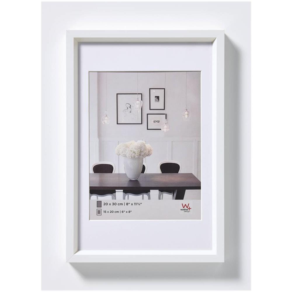Design Steel Style Cornice Portafoto, Bianco, 20 x 30 cm - Foto 1