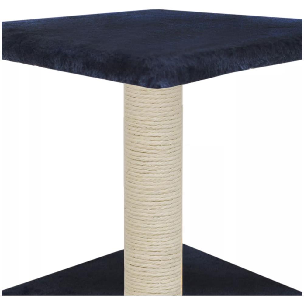 Albero Per Gatti Con Tiragraffi In Sisal 55 Cm Blu Scuro - Foto 6