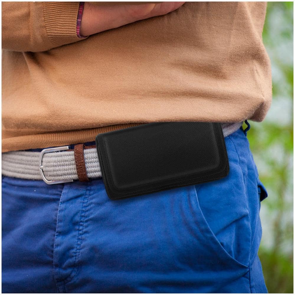 Custodia Cintura Univ. Taglia L Fissaggio Clip/passante Chiusura Scratch Nero - Foto 5