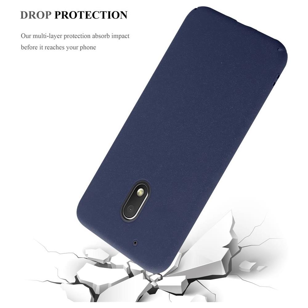 Custodia Compatibile Con Motorola Moto Z Play In Frosty Azzurro - Hard Case Coperchio Protettivo In Frosted Look Contro I Graffi E Gli Urti - Foto 6