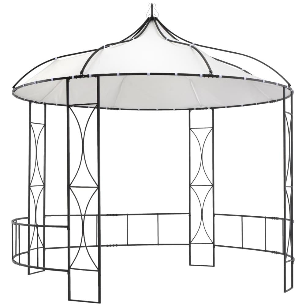 Gazebo 300x290 Cm Bianco Rotondo - Foto 1