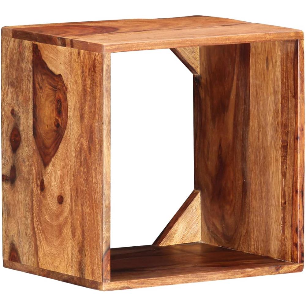 Tavolino Di Servizio 40x30x40 Cm Legno Massello Di Sheesham - Foto 8